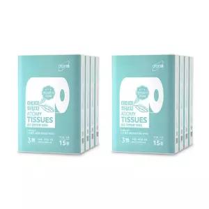 애터미 화장지 더 두꺼운 프리미엄 에터미 애토미 휴지 120롤 (15롤x8세트) DJ