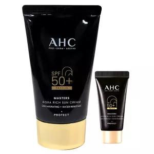 AHC 마스터즈 아쿠아 리치 선크림 60m+10ml