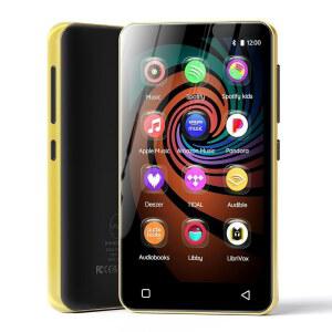 [미국배송] 블루투스 및 WIFI가 지원되는 160GB MP3 플레이어 스포티파이 판도라 아마존 뮤직이 이노오아시스 뮤직 리비가 용 4인치 터치스크린 안드로이드 MP4 오디오(블랙_골드)