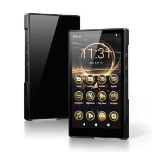 [미국배송] 블루투스 및 WIFI가 지원되는 루오란 MP3 플레이어 스포티파이가 안드로이드 MP4 뮤직 플레이 스토어 자유롭게 다운로드 설치 5인치 HD 디스플레이 터치스크린(블랙)