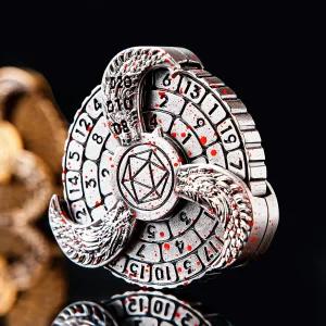 7-in-1 스피너 DND 주사위 세트 회전 금속 던전과 드래곤 나침반 멋진 RPG 롤플레잉 테이블 게임 피