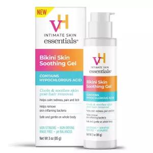 하이포클로로산 3온스가 함유된 비키니 스킨 진정 젤 - 제모 후 피부를 시원하고 면도기 돌기로 인한 발적