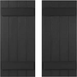 하이우드 스톤크로프트 보드 및 배튼 셔터 세트 2 31인치 페인팅 가능한 블랙