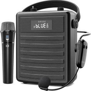 무선 마이크가 장착된 시두 40W 음성 증폭기 헤드셋 및 스피커가 휴대용 PA 시스템 교사 회의 연설