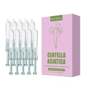 BED GAME 질 보습제 - 여성 건조증을 위한 친밀한 윤활제 주입기 일회용 프리필 마사지 젤 10개