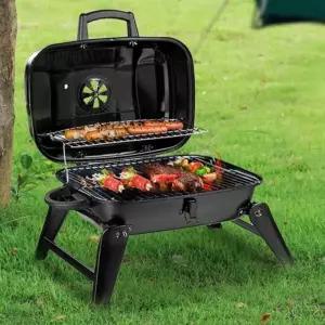 접이식 훈제 BBQ 화로 야외 오븐 바베큐 그릴 화로대