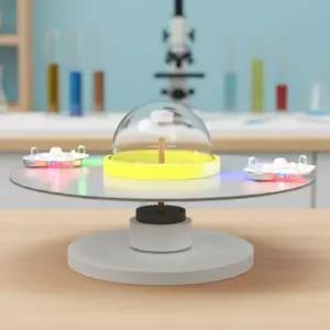 자기부상 회전 유에프오 팽이 만들기 마찰력 관찰 자석의성질 척력 공중부양 (LED 1인용)