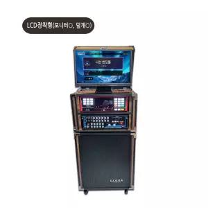 TJ 티제이 K2 Plus반주기 LCD형 우드케이스 이동식노래방기기 세트+무선마이크(선택)