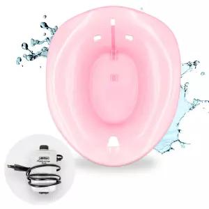 현대 버블식 온욕 좌욕기 핑크 휴대용 가정용 변기 폴딩 산후조리 V