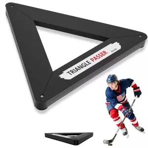 ZEALFEEL 트라이앵글 하키 패서 헤비 듀티 리바운더 66cm(26인치) 원타이머 패스용 다각도 리바운드 코치