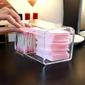 화장솜 보관 정리 화장대 면봉 수납함 투명