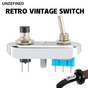 범용 알루미늄 오토바이 핸들 바 스위치 경적 헤드 라이트 ONOFFON 버튼 할리 혼다 블랙 크롬 토글 그립