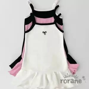 리본 여아 여름 원피스 화이트 캐릭터 드레스 어린이 용원피스 나시