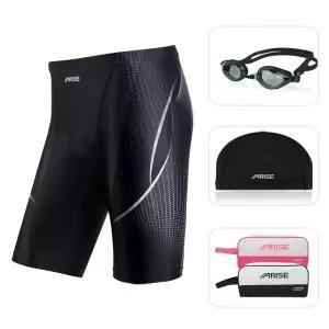 [아웃도어스/어라이즈](ASIM443GCB) 남성5부수영복+수경+수모+가방 4종세트