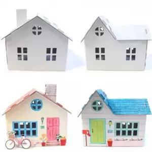 예꾸하우스 5명용 굴뚝 스케치종이집 유 유아종이집 미니종이집