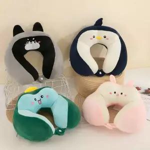 캐릭터 메모리폼 목베개 기내용 비행기 목쿠션