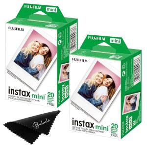 Fujifilm Instax 미니 필름 인스턴트 필름 트윈 팩 2개 - 40개의 EXP, ISO 800, Evo, 12, 11, 40과 호환