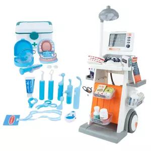 롤플레잉 진찰장난감 두려움극복 치과도구 카트형 병원놀이 세트 체험 의사