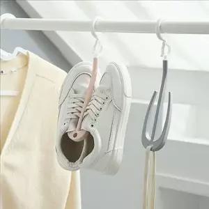 다용도 신발 건조대 옷걸이형 신발 걸이 빨래 건조 회전 행거
