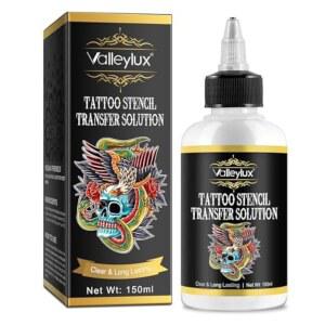 타투 스텐실 전사 젤, 타투용 프라이머 재료 크림 젤 신선한 스킨 솔루션 용품 - 투명하고 오래 지속되는 5.1 Fl Oz