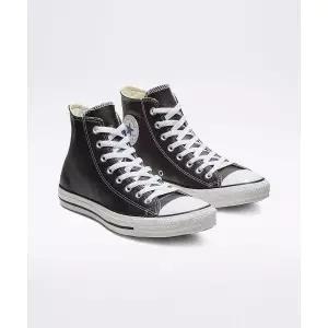 컨버스 공용 스니커즈 척테일러 올스타 클래식 레더 블랙 FB858309