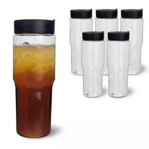 대용량 투명 아이스 보틀 텀블러 1L 6P 테이크아웃 차량용 리유저블컵