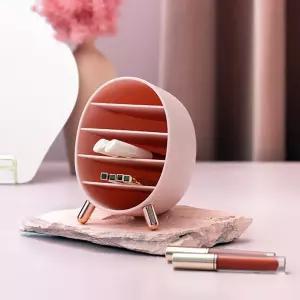 애슐린 립스틱 화장품 정리함(핑크) 수납통이미용소품보관 화장대 화장대함 펜슬 아이라이너 립밤 글로스