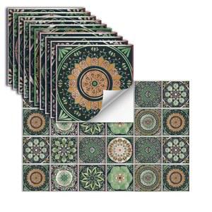 ViibXfans 24개 주방 및 욕실 벽 타일 데칼, 8개의 X 끈적끈적한 타일, 완벽한 리프레시 캐비닛 가구 장식 스티커