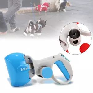 강아지 배변 똥 집게 봉투 일체형 디스펜서 애완견 반려동물 산책 운동 휴대용 배설물 위생처리기 용품 고