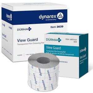 다이나렉스 뒤르마+ 뷰 가드 투명 필름 드레싱 롤 - 타투 애프터케어 붕대, 피부 보호용 유연한 랩, 방수 통기성, 2인치 x 11야드, 케이스당 12롤