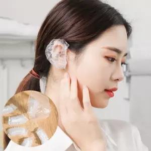 이어캡 일회용 비닐헤어캡 헤어캡 100매 가정용 업소용 일회용비닐헤어캡