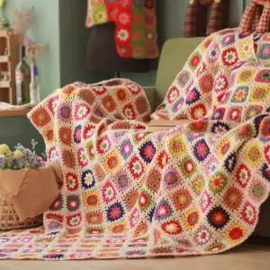 북유럽 스칸디나비아 빈티지블랭킷 뜨개질 대형 블랭킷 담요 블랑켓 모티브손뜨개