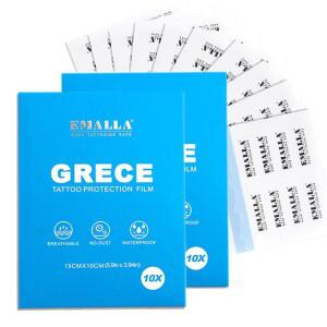 타투 애프터케어 붕대 - 20장 3.9 u201C X 5.9 세컨드 스킨 커버 보이지 않는 매트 라텍스 프리 워터프루프 보호 필름용