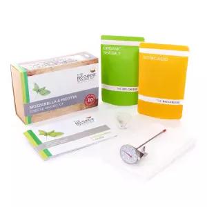 모짜렐라 리코타 치즈 제조 키트 - DIY 메이커 크래프트 프레시 가정용 용품 및 채식용 레넷 포함 10개