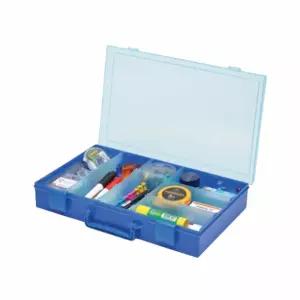 멀티 박스 칼라 청색 공구상자 부품상자 다목적함 플라스틱 보관함 수납 수납함 다용도함 소품 공구함