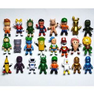 신상 비틀거리는 녀석 피규어 게임 스텀블가이즈 모형 장 비닐 걸려 넘어진 사람