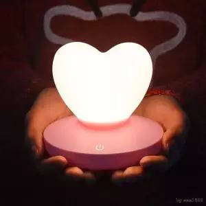 스탠드 무드등 거실등 수유등 스텐드 조명등 취침등 신형 터치무드등 하트실리콘