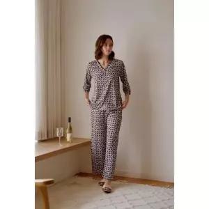 [솔브]비너스 행사 균일가 홈웨어 폴리 50D 체인 나염 상하의 세트 VEP2729S A_P420523536