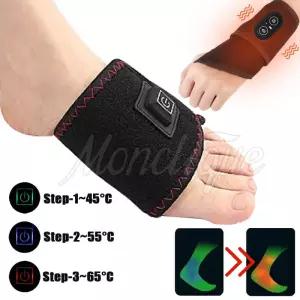 전기 열 발 및 손 마사지기 발목을 진동으로 가열 휴대용 브래킷 관절은 겨울 피트니스 운동을 위해 휴식을