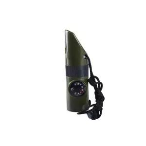 7가지 기능을 하나로 모아 놓은 멀티 서바이벌 도구 용품 파이어스타터 조난시위험 알리는 호루라기세트 캠