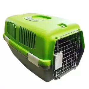 (도기프랜드) 칼라이동장 그린(L)애견캐리어 강아지이 애견이 애완 하우스 이동집 이동 가방 에견 돔가