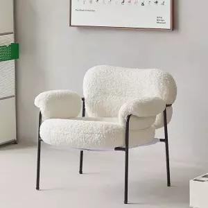 편안한 라운지체어 부클레 부클레의자 원단 침실 소파