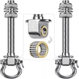 사일런트 베어링이 장착된 SELEWARE 헤비 듀티 스윙 행거 1500LB 용량 스테인리스 스틸 하드웨어 키트 2팩