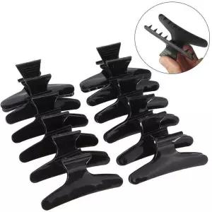 나비 헤어 클립 여자 핀 스타일링 홀딩 도구 섹션 클로 클램프 프로 살롱 액세서리 10 개