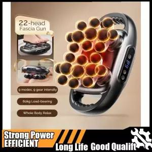 신제품 핫 22헤드 파시아 건 고주파 진동 바디 마사지 등 및 허리 마사지기 목 어깨 근육 도구