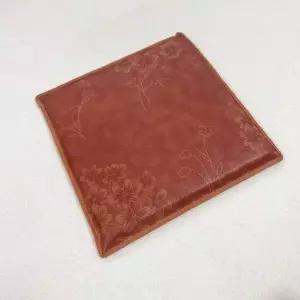 TBZ 더크린 베이스 레자방석 오렌지 인조가죽방석 교회방석