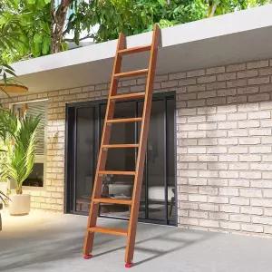 지붕 다락방 계단 사다리 원목 옥상 복층 나무 다락