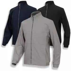 [디바옴므]합성린넨 스판 하이넥 집업 점퍼 자켓 바람막이 남성 남자 항공 야상