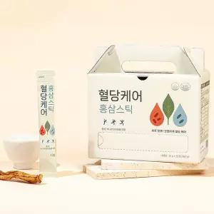 국내산 6년근 발효 홍삼스틱 12g 30포 혈당케어 당류제로 바나바잎추출물 부모님선물