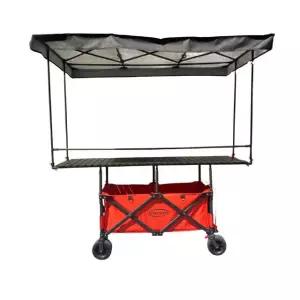 대형 캠핑웨건 오픈형 접이식 프리미엄 대용량 캐리어 카트 테이블 캠핑용 바퀴 왜건 피크닉